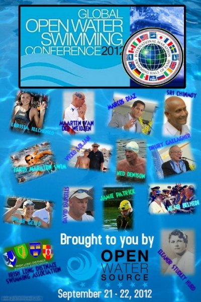 Sri Chinmoy honoured at the Global Open Water Swimming Conference Sept. 2012, Long Beach
